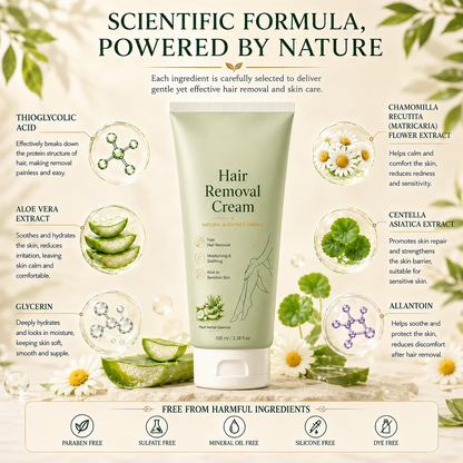 Natural Gentle Hair Removal Cream