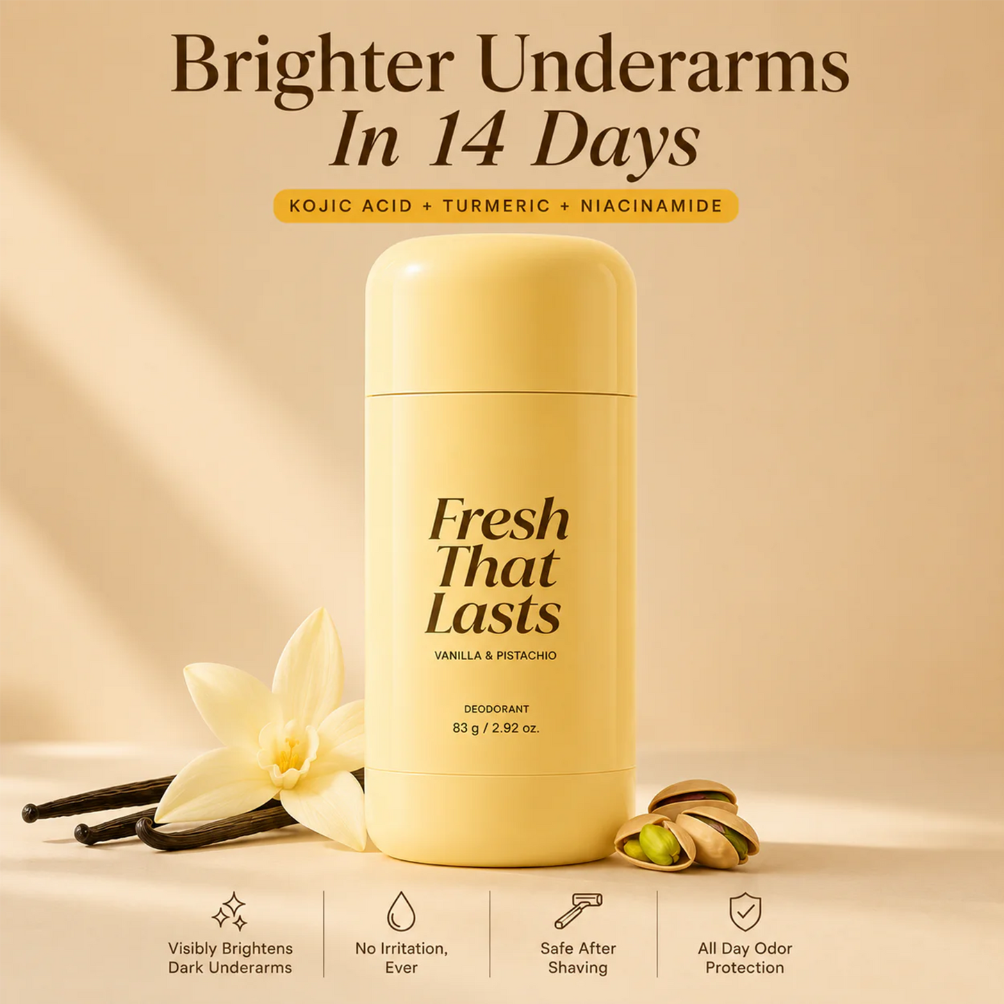 Kojic Acid & Turmeric Deodorant