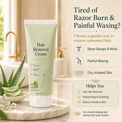 Natural Gentle Hair Removal Cream