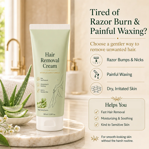 Natural Gentle Hair Removal Cream