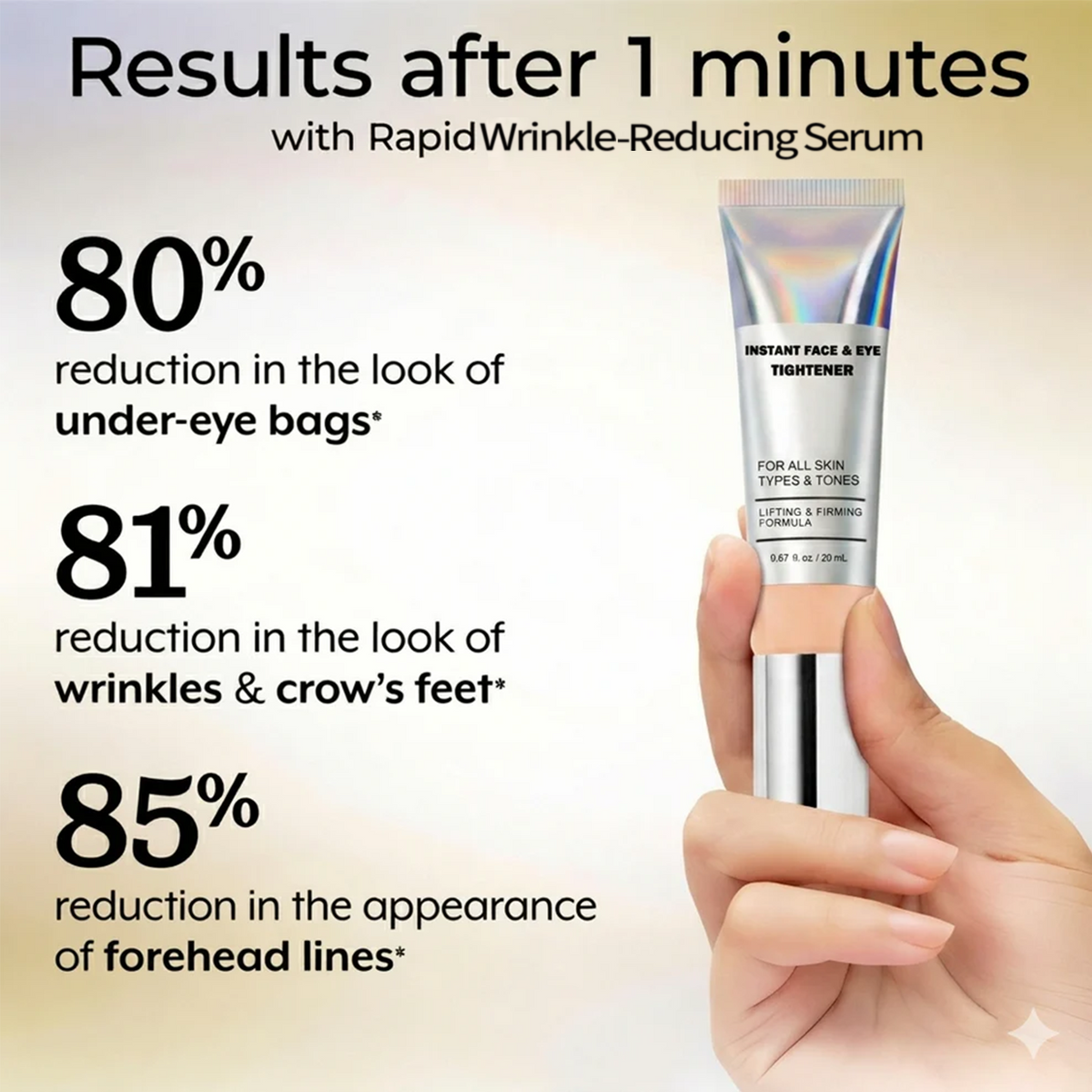 Instant Face Temporary Tightener – Instant visible results in 60 seconds