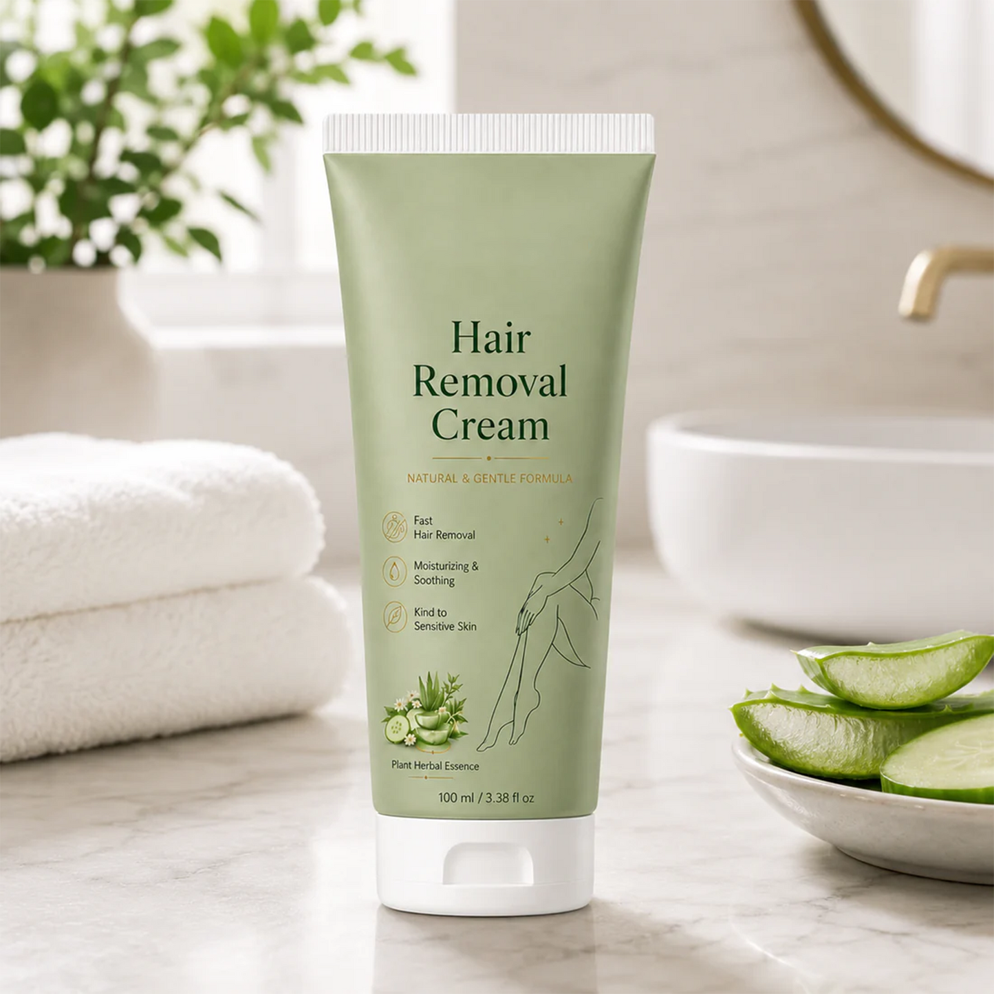 Natural Gentle Hair Removal Cream