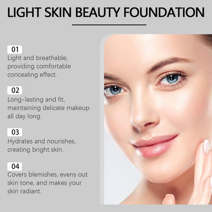 Fuktighetsgivende foundationkrem som skjuler